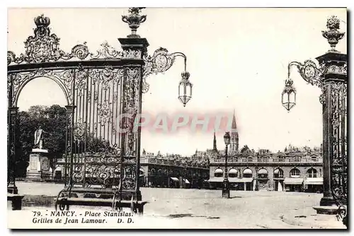 Cartes postales Nancy Place Stanislas Grilles de Jean Lamour