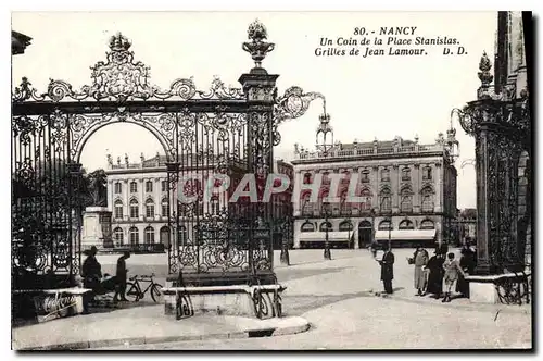 Ansichtskarte AK Nancy un Coin de la Place Stanislas Grilles de Jean Lamour