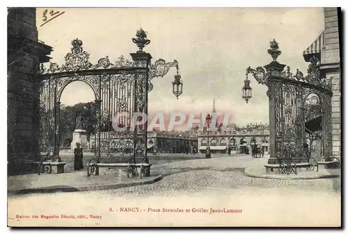 Cartes postales Nancy Place Stanislas et Grilles Jean Lamour