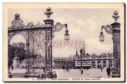 Cartes postales Nancy Place Stanislas Grilles De Jean Lamour