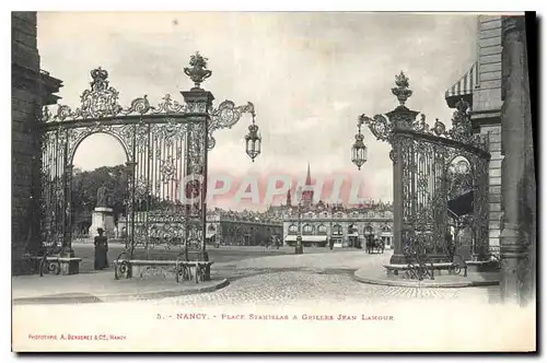 Cartes postales Nancy Place Stanilas a Grilles Jean Lamour