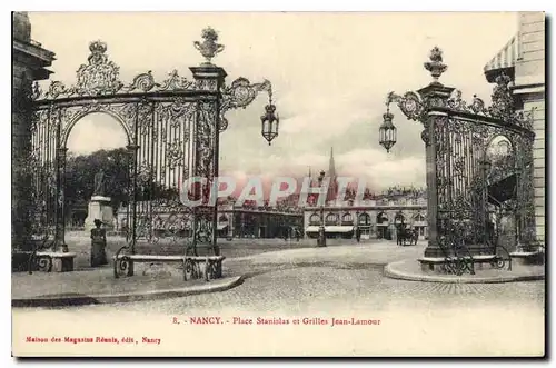 Cartes postales Nancy Place Stanislas et Grilles Jean Lamour