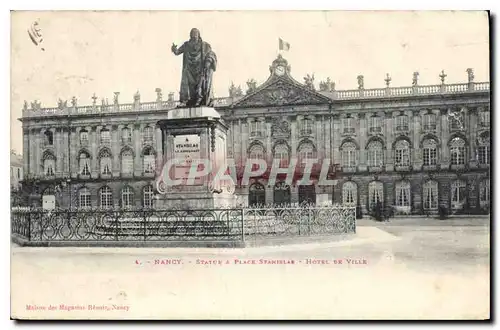 Cartes postales Nancy Statue a Place Stanielas