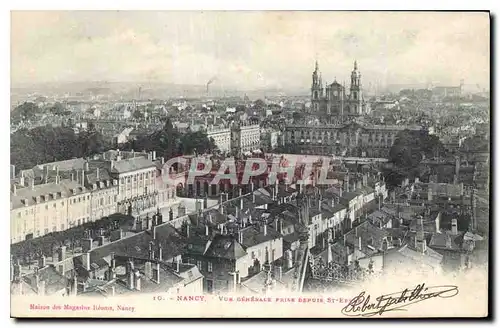 Cartes postales Nancy Vue generale prise Deputs St Epvre