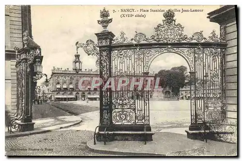 Cartes postales Nancy Place Stanislas Grilles Jean Lamour