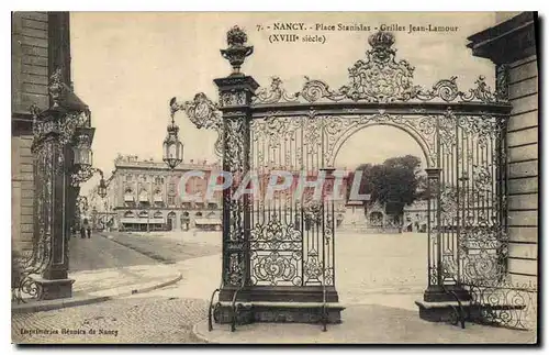 Cartes postales Nancy Place Stanislas Grilles Jean Lamour