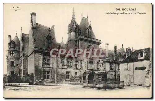 Cartes postales Bourges Palais Jacques Coeur La Facade