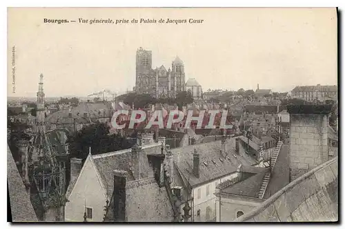 Ansichtskarte AK Bourges Vue generale prise du Palais de Jacques Coeur