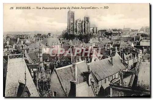 Ansichtskarte AK Bourges Vue Panoramique prise de Palais Jacques Coeur