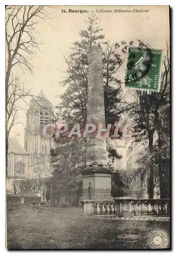 Ansichtskarte AK Bourges Colonne Bethune Charost