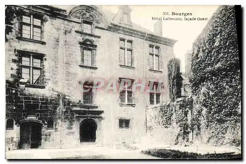 Ansichtskarte AK Bourges Hotel Lallemant facade Ouest