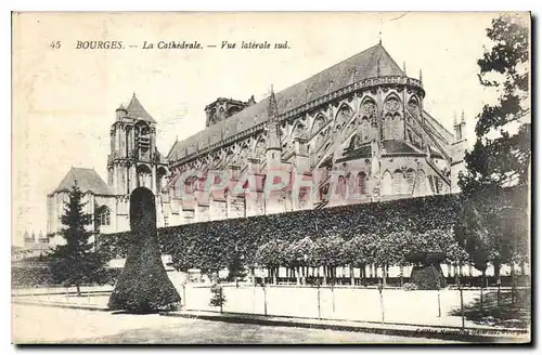 Ansichtskarte AK Bourges La Cathedrale Vue laterale sud