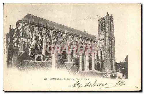 Cartes postales Bourges Cathedrale Cote du Nord