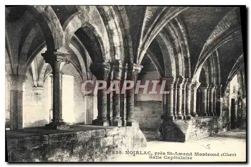 Cartes postales Noirlac pres St Amand Montvond Salle Capitulaive