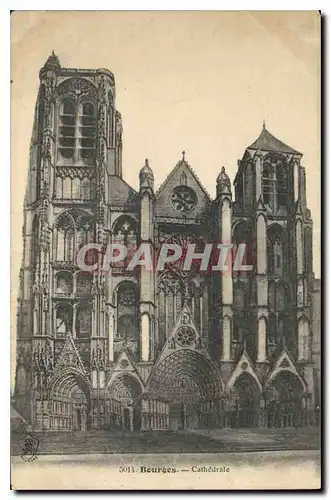 Cartes postales Bourges Cathedrale