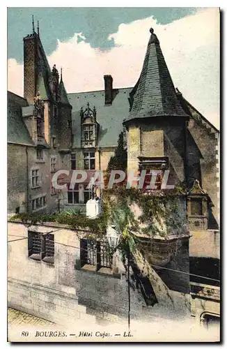 Cartes postales Bourges Hotel Cujas