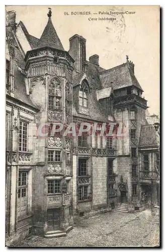 Ansichtskarte AK Bourges Palais Jacques Coeur Cour interieure