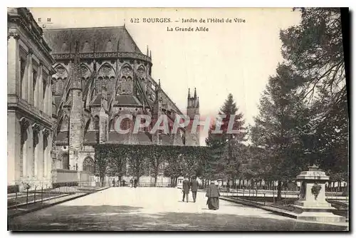 Ansichtskarte AK Bourges Jardin de l'Hotel de Ville La Grande Allee