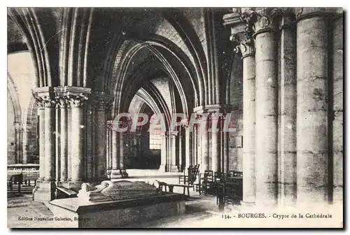 Ansichtskarte AK Bourges Crypte de la Cathedrale