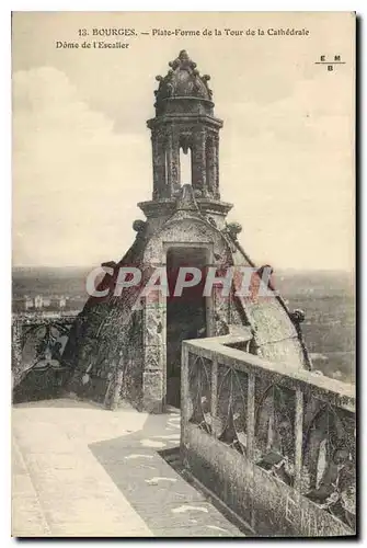 Cartes postales Bourges Plate forme de la Tour de la Cathedrale