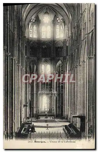 Ansichtskarte AK Bourges choeur de la Cathedrale