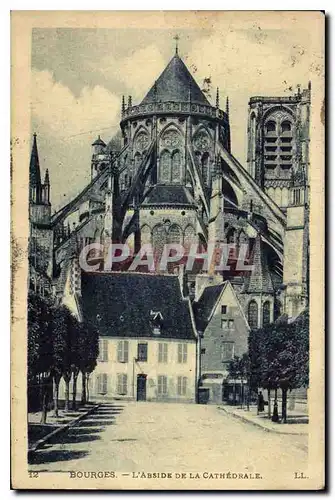 Ansichtskarte AK Bourges L'Abside de la Cathedrale