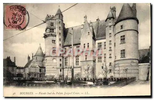 Ansichtskarte AK Bourges Facade Sud du Palais Jacques Coeur