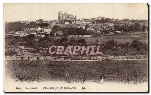 Ansichtskarte AK Bourges Panorama pris de Beauregard