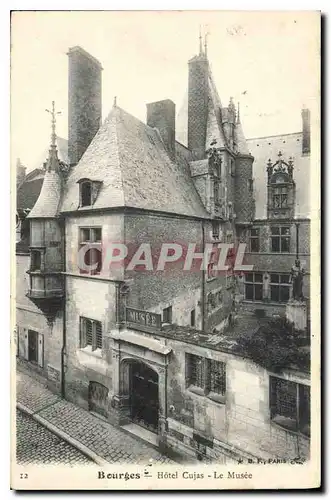 Cartes postales Bourges Hotel Cujas Le Musee