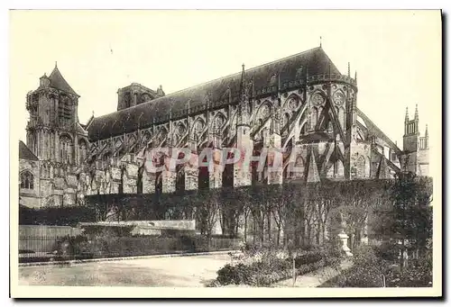 Cartes postales Cathedrale de Bourges Facade sud Est