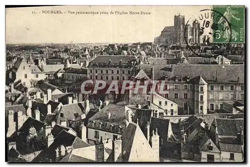 Ansichtskarte AK Bourges Vue Panoramique prise de l'Eglise Notre Dame