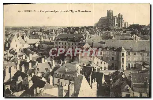 Ansichtskarte AK Bourges Vue panora ique prise de l'Eglise Notre Dame