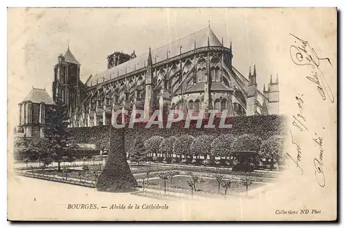 Ansichtskarte AK Bourges Abside de la Cathedrale