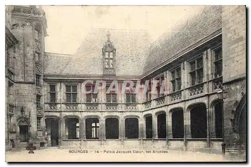 Cartes postales Bourges Palais Jacques Coeur les Arcades