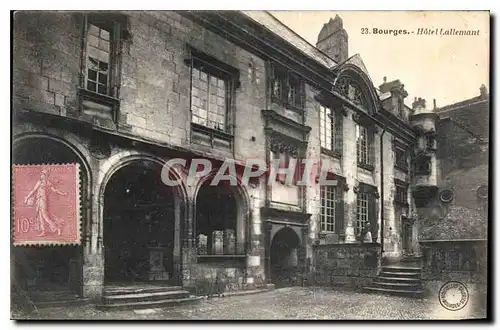 Cartes postales Bourges Hotel Lallement