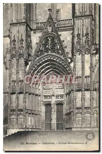 Cartes postales Bourges Cathedrale Portails St Guillaume