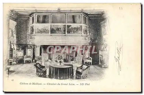 Cartes postales Chateau de Meillant Cheminee du Grand Salon