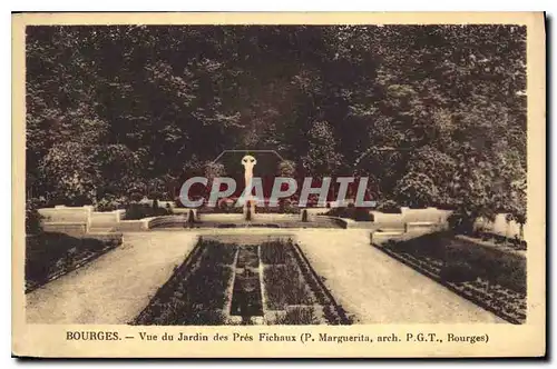 Cartes postales Bourges Vue du Jardin des Pres Fichaux