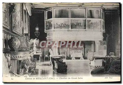 Ansichtskarte AK Chateau de Meillant Cheminee du Grand Salon