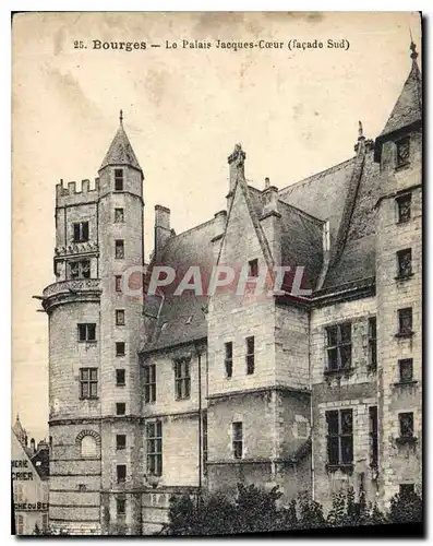 Ansichtskarte AK Bourges Le Palais Jacques Coeur facade Sud