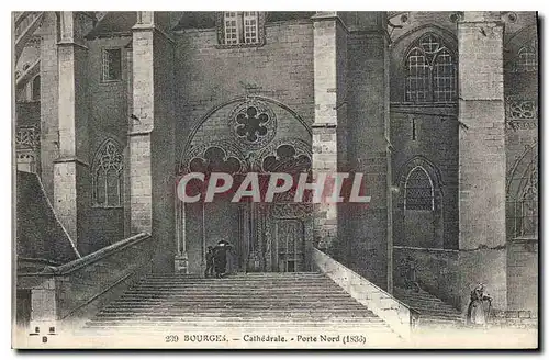 Ansichtskarte AK Bourges Cathedrale Porte Nord