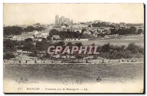 Cartes postales Bourges Panorama pris de Beauregard