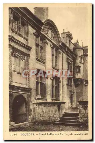 Cartes postales Bourges Hotel Lallemant La Facade occidental