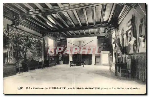 Ansichtskarte AK Chateau de Meillant pres Saint Amand Montrond La Salle des Gardes