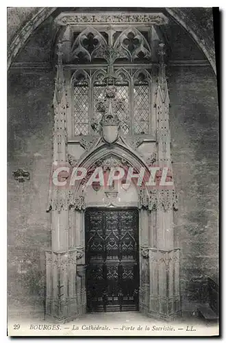 Ansichtskarte AK Bourges La Cathedrale Porte de la Sacristie