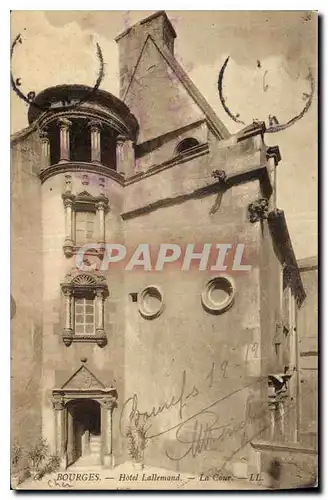 Cartes postales Bourges Hotel Lallemand La Cour