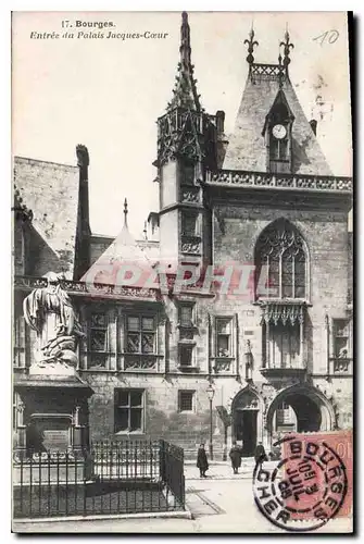 Cartes postales Bourges Entree du Palais Jacques Coeur