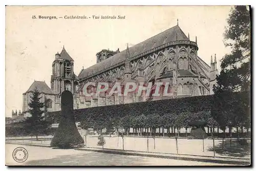 Ansichtskarte AK Bourges Cathedrale Vue laterale Sud