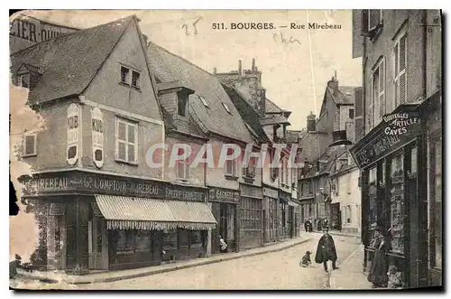 Ansichtskarte AK Bourges Rue Mirabeau