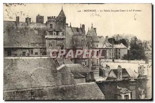 Ansichtskarte AK Bourges Le Palais Jacques Coeur a vol d'oiseau